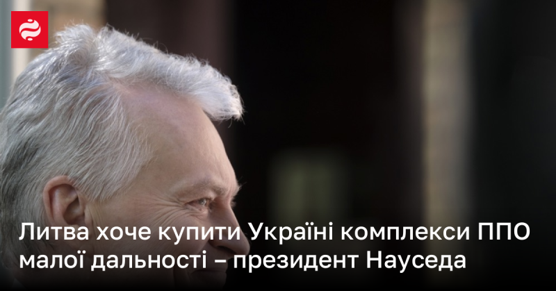 Литва планує придбати для України системи ППО короткого радіусу дії, заявив президент Науседа.