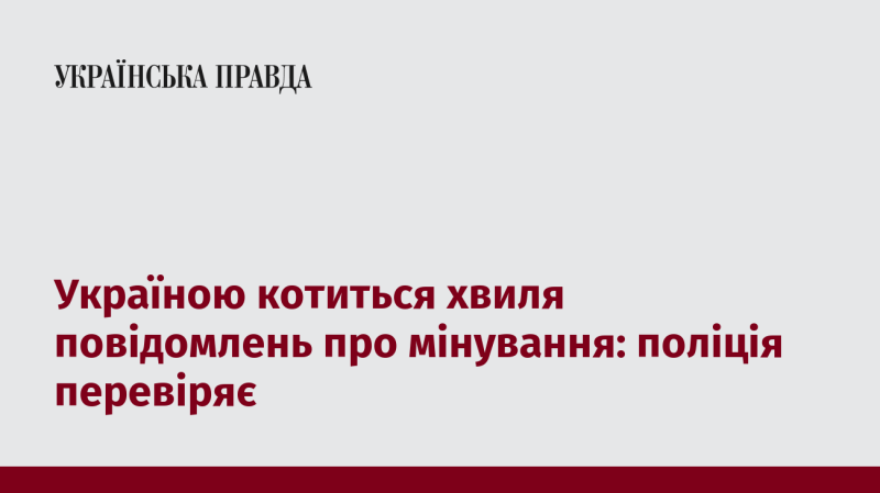 В Україні розгортається хвиля повідомлень про замінування: правоохоронці проводять перевірки.