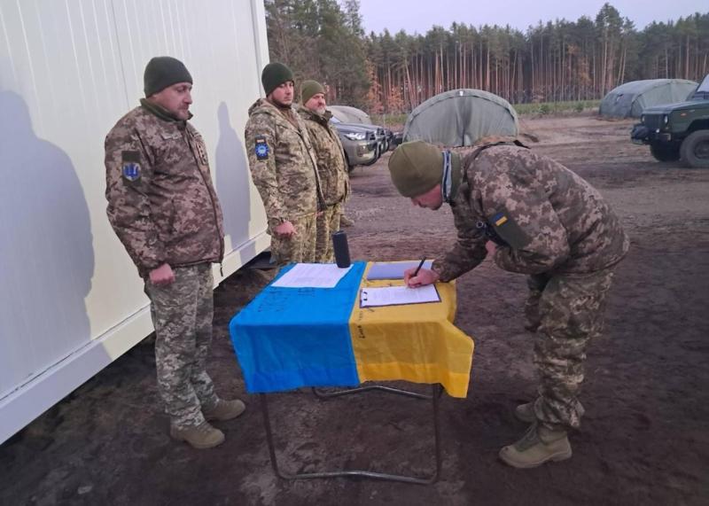 В Польщі нові добровольці Українського легіону прийняли присягу.